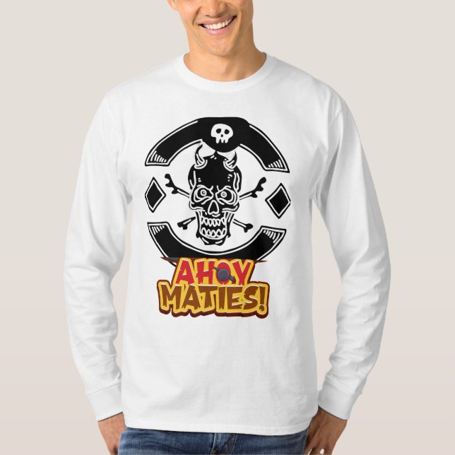 T-shirt skull with crossbones logo design (Front)