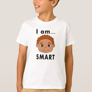 T-shirt Smiling Boy I am SMART