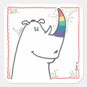 T-Shirt Square Sticker