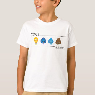 T-shirt starring DPU's utility mascots
