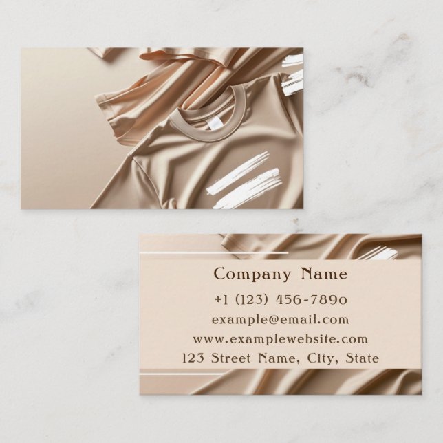 T-shirt store business card (Front/Back)