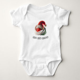 T-Shirt Strawberry Cream Christmas Hat NZ Fern Baby Bodysuit