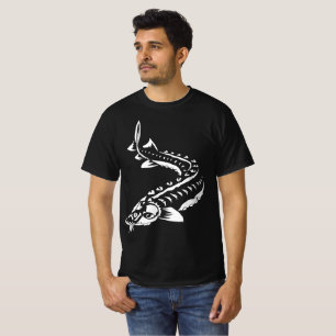 T-SHIRT -STURGEON FISH -LAKE STURGEON TRIBAL