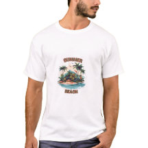 T-Shirt Summer Beach Tropical Island Design