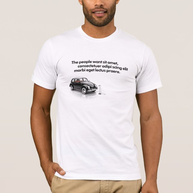 T-shirt Template - 3 line (Front)