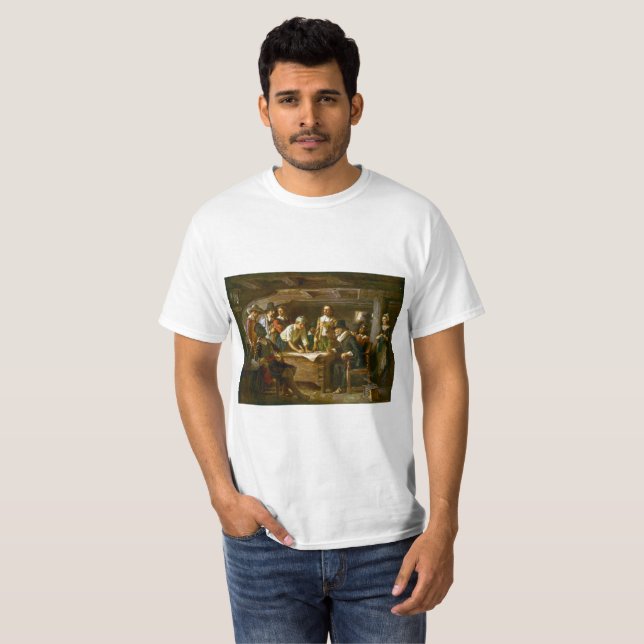 T-Shirt The Mayflower Compact 1620 Ferris (Front Full)