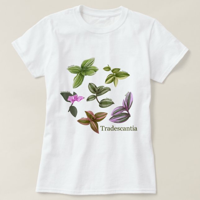 T-shirt Tradescantia plants (Design Front)