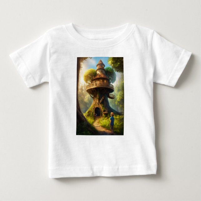 T-shirt - tree house - kids cloths (Front)