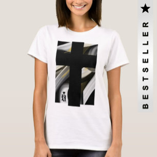 T-Shirt Trend Abstract Art Black White Gold