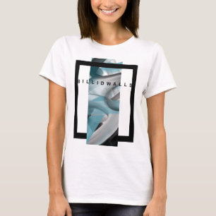 T-Shirt Trend Abstract Blue Ocean