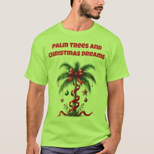 T-Shirt-Tropical Christmas Family T-Shirts (Front)