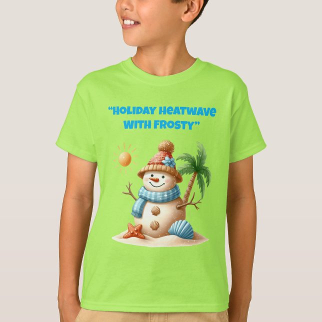 T-Shirt- Tropical Christmas Family Tshirts (Front)