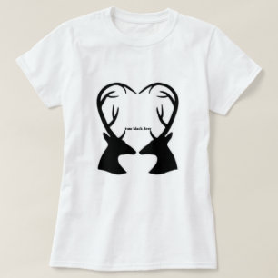 T-SHIRT TWO BLACK DEER 