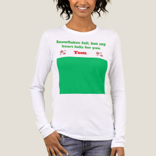 T-Shirt -Upload Photo & Personalise Long Sleeve  Tri-Blend Shirt