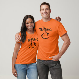 T-Shirt V-Neck Fly Tipping Flip