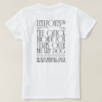 T-Shirt (W) - Zetafonts Pangram