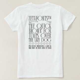 T-Shirt (W) - Zetafonts Pangram