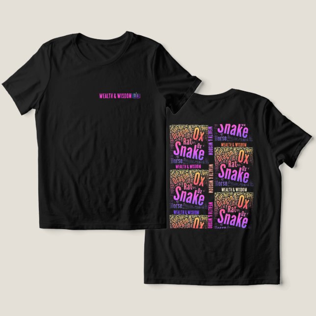 T-Shirt Wealth and Wisdom Tri-Blend Shirt (Design Front & Back)