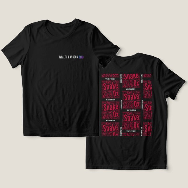 T-Shirt Wealth and Wisdom Tri-Blend Shirt (Design Front & Back)