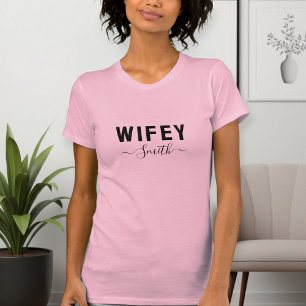 t-shirt wifey Basic t-shirt for women