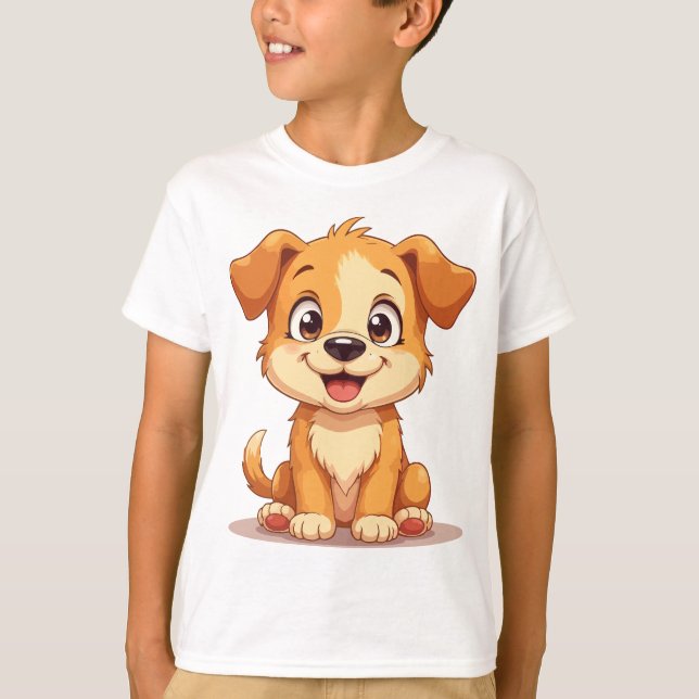 T-Shirt with a cute puppy (Front)
