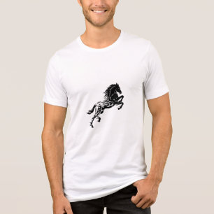 T-shirt with a distinctive horse designT-Shirt Tri-Blend Shirt