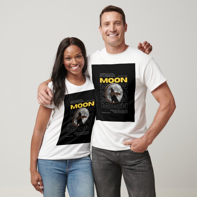 T shirt with a dynamic poster (Unisex)