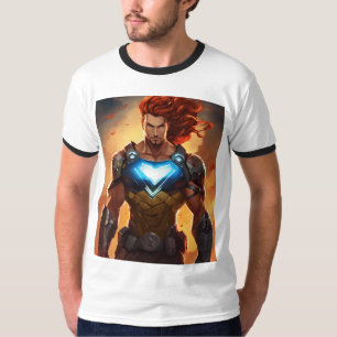 T shirt with a superhero design