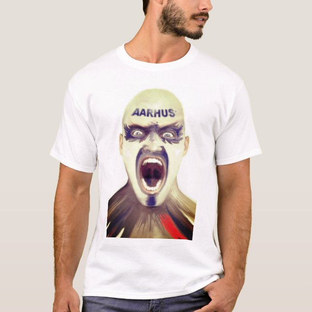 T-shirt with Aarhus football fan. (Front)