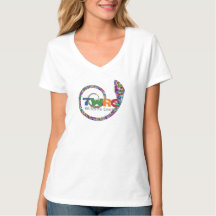T-shirt with abstract snake