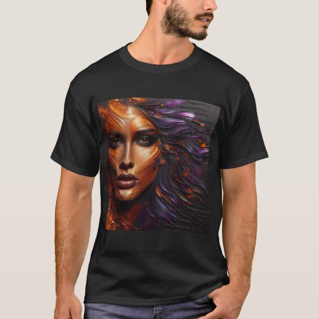 T-shirt With An Art Expression -42 (Front)