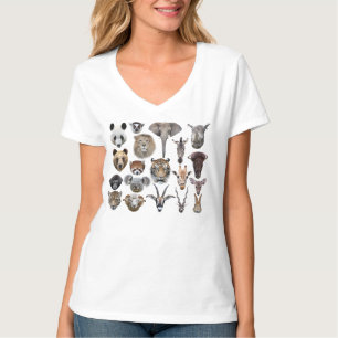 T-shirt with animal face