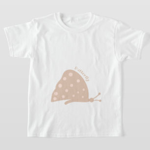 T-Shirt with beautiful minimal Orange Butterfly