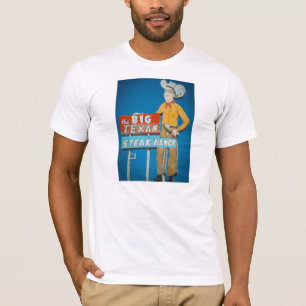 t-shirt with Big Texan neon sign