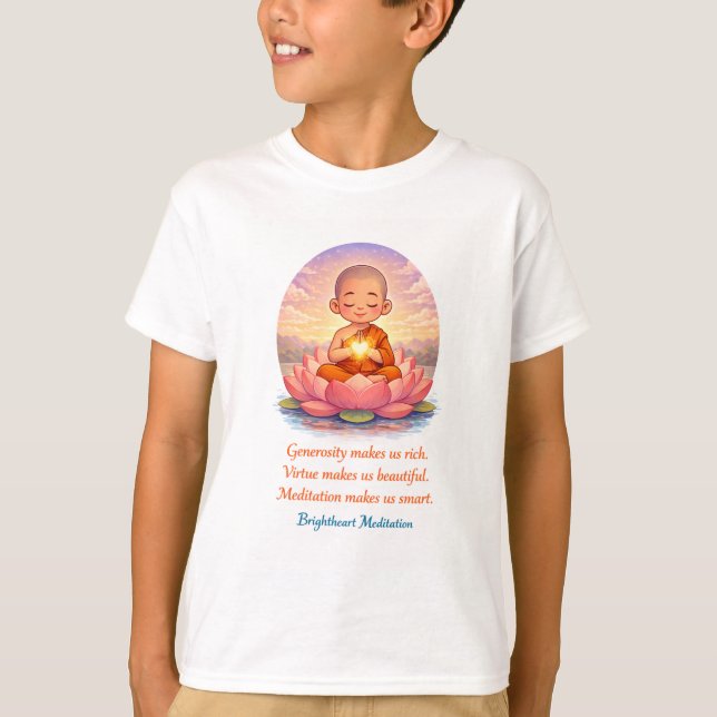 T shirt with child monk (Front)