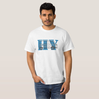 T-shirt with Citroën HY bus blue text