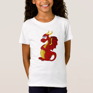 T-shirt with dragon cartoon
