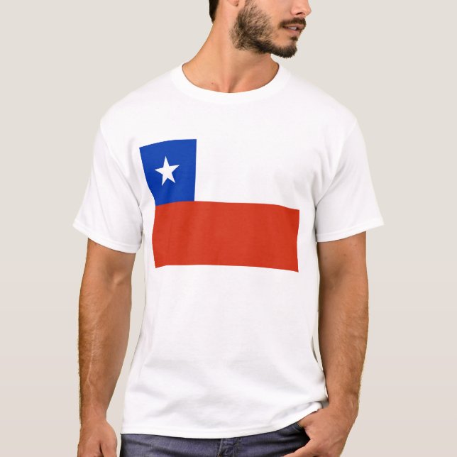 T Shirt with Flag of Chile (Front)