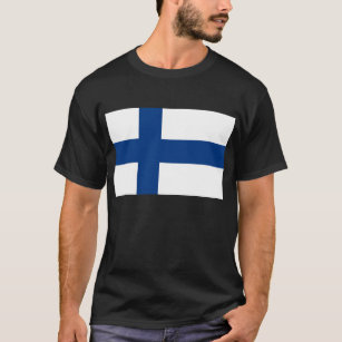T Shirt with Flag of Finland
