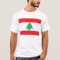 T Shirt with Flag of Lebanon