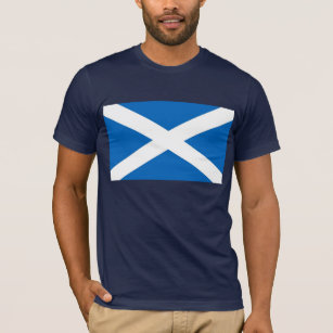 T Shirt with Flag of Scotland.