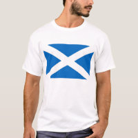 T Shirt with Flag of Scotland.