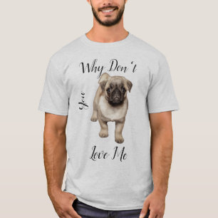  T-shirt with for men with pug
