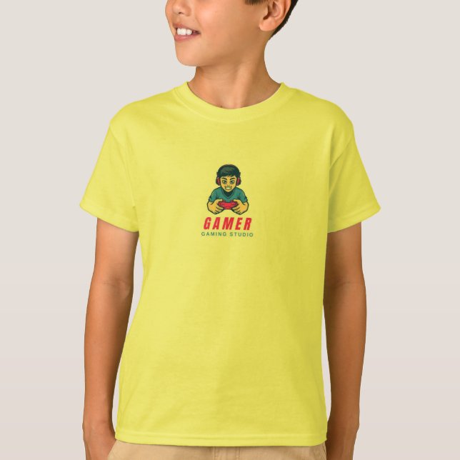 T SHIRT WITH GAMER PHOTO (Front)