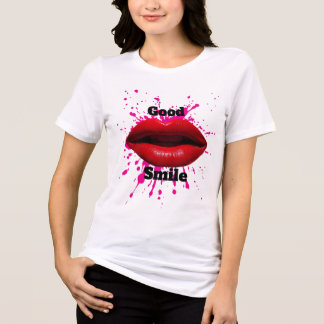 T-shirt with good smile Tri-Blend shirt