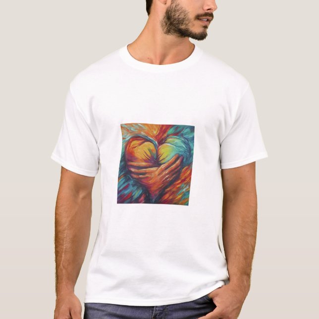 T-shirt with "Hearty Hugs" (Front)
