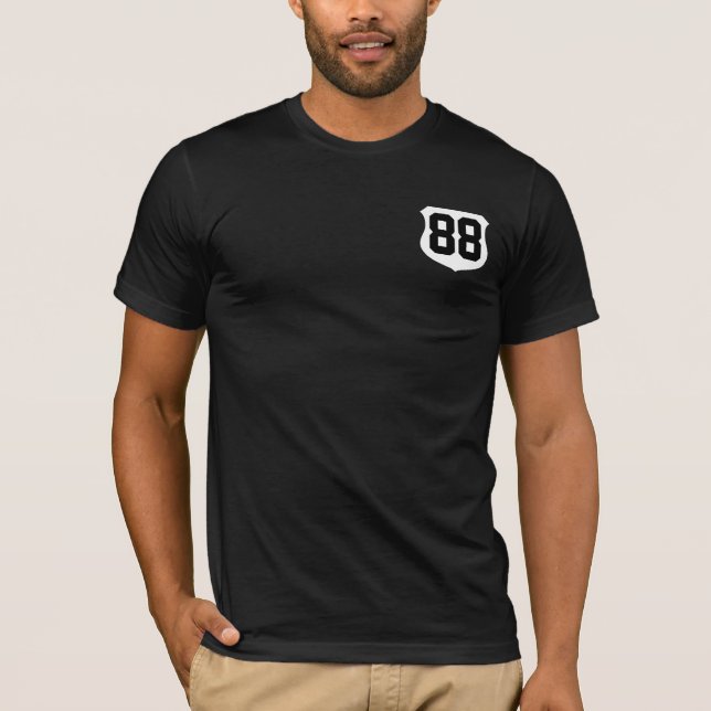 T-shirt with jersey number on front and back (Front)