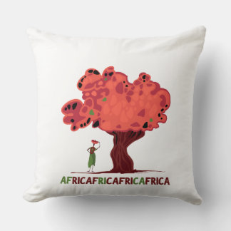 T-shirt with mahogany and women from Africa Cushion