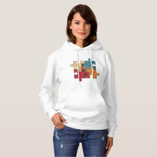 T-shirt with part of puzzle hoodie