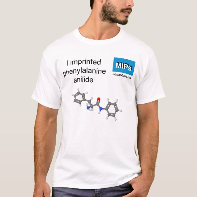 T-shirt with phenylalanine anilide molecule (Front)